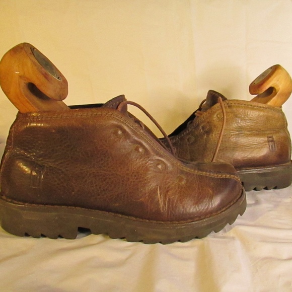 Men\'s Vintage Brown Leather Mizo Chuka Boots main image 10